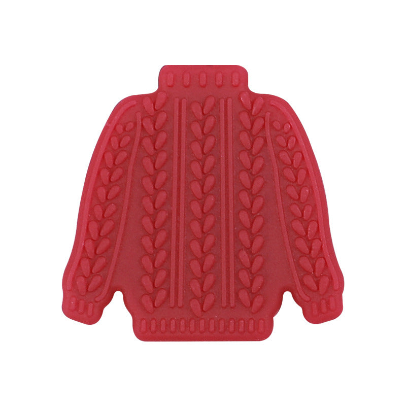 Silicone Focal Beads Sweater Cable Knit Pattern 20pcs 6