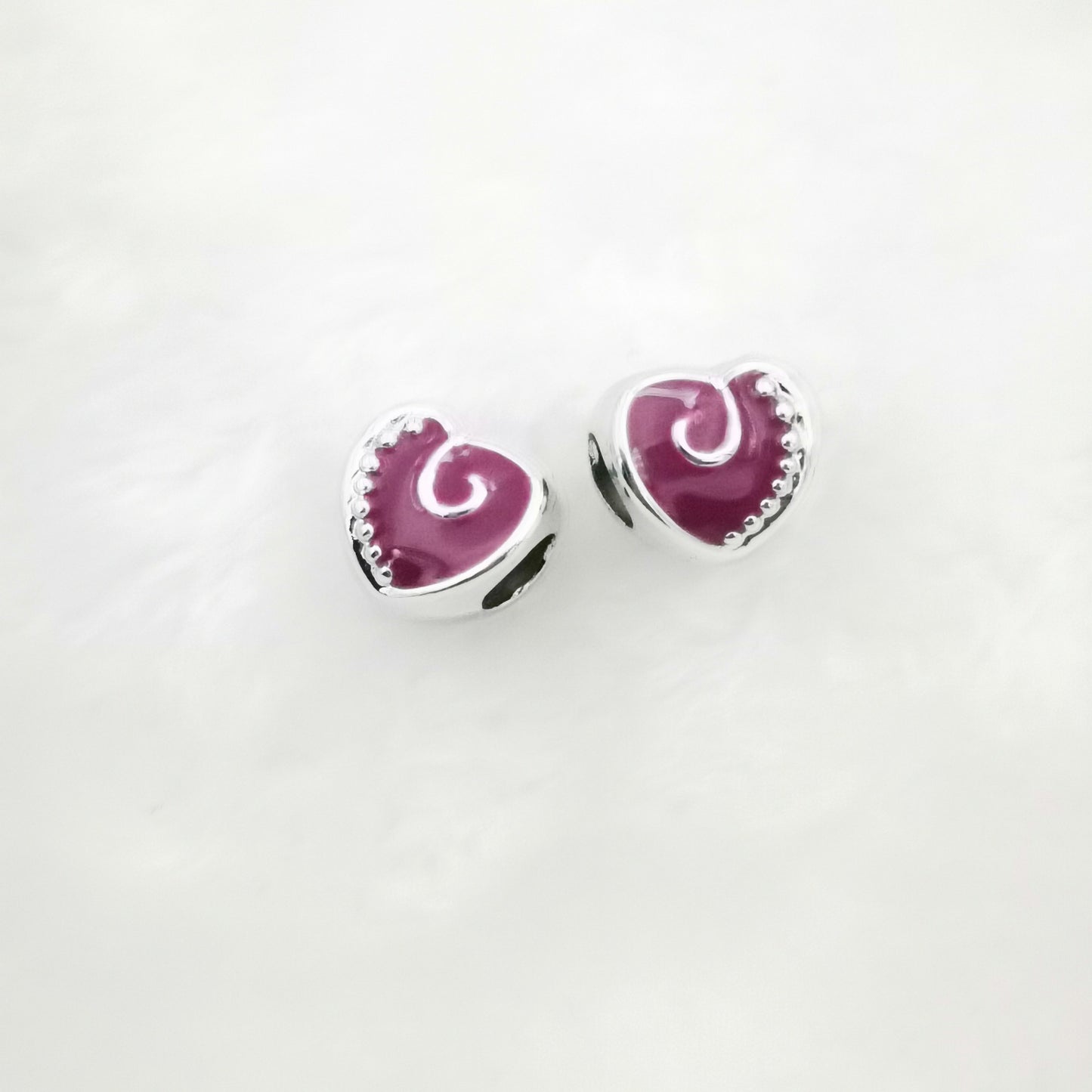 Heart Enamel CCB Plastic Acrylic Beads 12mm Colorful Mixed 50pcs 9
