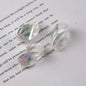 Transparent Plating Twisted Acrylic Beads 23.2×13.7mm Mixed Colors 50pcs 4