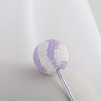 Rhinestone Round Clay Beads 16mm Golf Pattern Bubblegum 10pcs 6