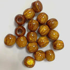 Fluid Glitter Resin Barrel Beads 12mm Natural Shimmer Large Hole 100pcs 2