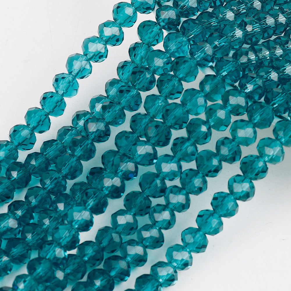 Transparent Faceted Glass Beads 10mm Colorful Mixed 136pcs 26