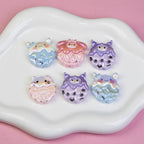 Plating Sanrio Series Cookies Resin Beads Pastel Frosted 10pcs 5