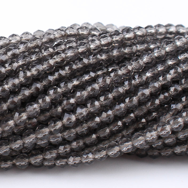 Transparent Disc Seed Glass Beads 2mm Glossy Blue Tones 360pcs 2 Strands 28