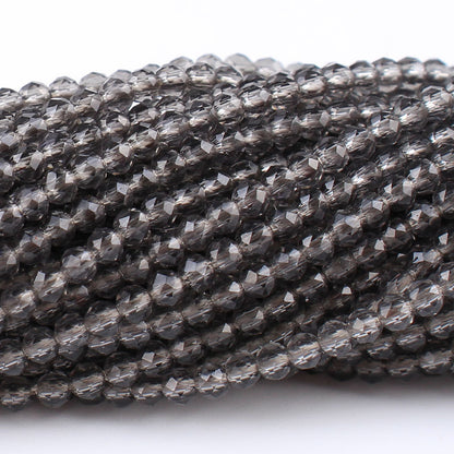Transparent Disc Seed Glass Beads 2mm Glossy Blue Tones 360pcs 2 Strands 28