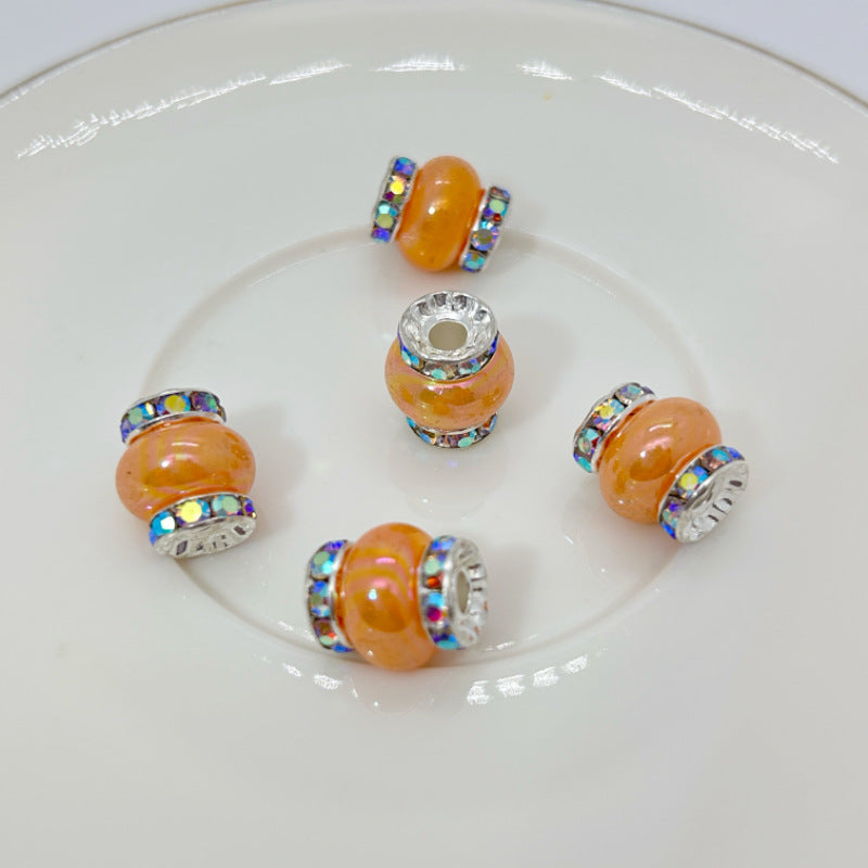 Lantern Rhinestone Beads 14mm Acrylic Plating Bright Color 20pcs 14