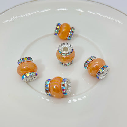 Lantern Rhinestone Beads 14mm Acrylic Plating Bright Color 20pcs 14