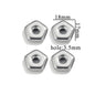 Stainless Steel Geometric Spacer Beads 5pcs 20