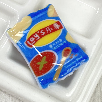 Square Acrylic Beads 26mm Chip Bags Colorful Mixed 50pcs 10