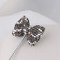 Rhinestone Bow Clay Beads 30mm Full Covered 5pcs 3