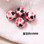 Japanese Vintage Showa Printed Resin Beads 10/12mm Glossy Floral 15pcs 23