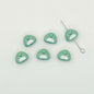 Japanese Rice Ball Metal Beads 8*10mm Enamel Painted Alloy 10pcs 13