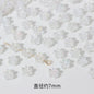 Plating AB Colored Floret Resin Beads 7mm Transparent 100pcs 12