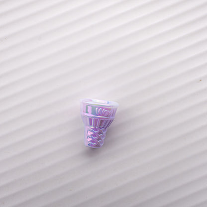 Painted Cone Acrylic Beads 20mm Solid Creamy Colors 5pcs 10