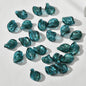 Lampwork Glass Beads Leaf Curled 14x21mm Translucent Vibrant 4pcs 7