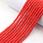Flat Clay Beads 6mm Solid Color Smooth Polymer Disc 10strands 39