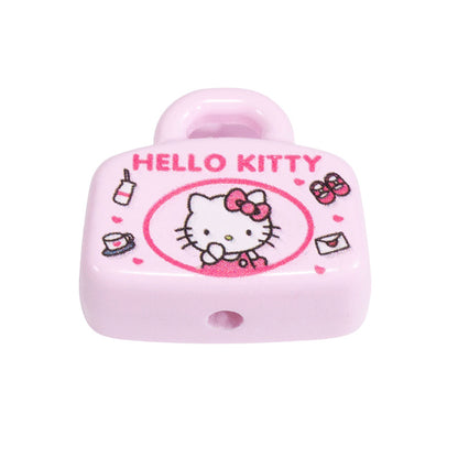 Painted Handbag Acrylic Beads 20/25mm Cartoon Pattern 10pcs 9