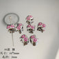 Cartoon Metal Beads Silver Pink Tone Playful Enamel 10pcs 16