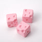 Painted Square Acrylic Beads 14mm Colored Baking Cheese Style 100pcs 5