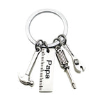 Stainless Steel Hammer Tool Dad Keychain Father's Day Gift 5