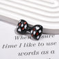 Painted Bow Acrylic Beads 35mm Quilted Enamel Glossy 30pcs 5