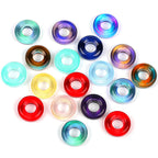 Glass Circle Spacer Beads 10mm Transparent 50pcs 4