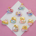 Spongebob Series Resin Beads Glossy Pastel Character Faces 20pcs 2