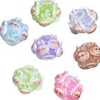Embellished Bunny Clay Beads 23mm Pearl Crystal Cluster 6pcs 5