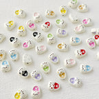 Kite Slippers Metal Beads 14mm Colorful Glossy Painted 10pcs