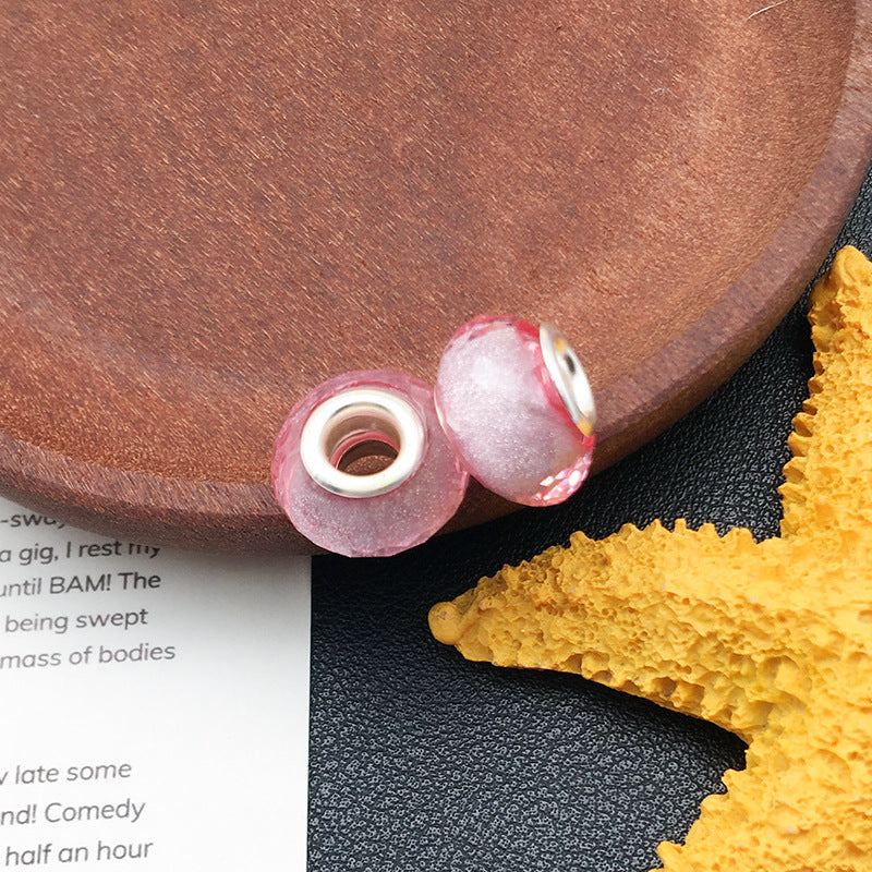Resin Spacer Beads Pink Tone 40pcs 16