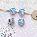 Flat Metal Beads 12mm Sanrio Series Enamel Alloy 10pcs 3