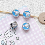 Flat Metal Beads 12mm Sanrio Series Enamel Alloy 10pcs 3