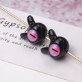 Baking Painted One-Eyed Monster Acrylic Beads 16mm Colorful Glossy 50pcs 3