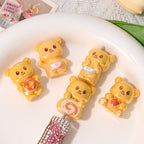 Glossy Resin Beads 29mm 3D Butterbear Adorable Focal 5pcs 2