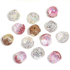 Pinecone Polymer Clay Rhinestone Beads 19mm Sparkling Pastel 10pcs 5