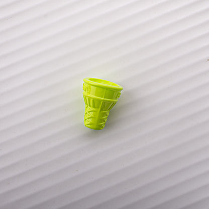 Painted Cone Acrylic Beads 20mm Solid Creamy Colors 5pcs 18