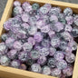 Crackle Glass Beads Round 10mm Transparent Mixed Colors 50pcs 21