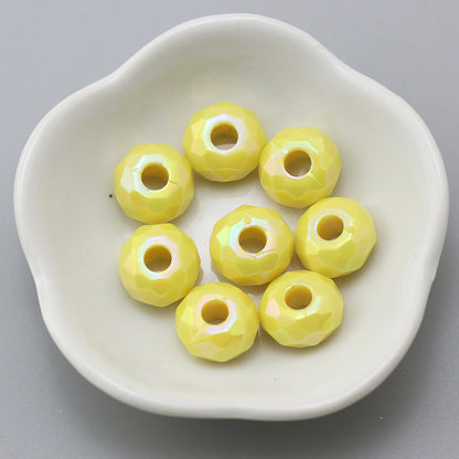 Acrylic Faceted Spacer Beads 15mm Large Hole 40pcs 11