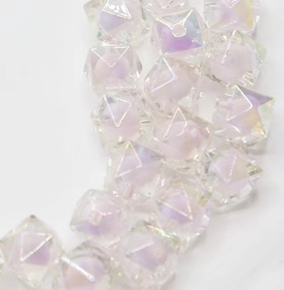 Faceted Acrylic Beads 16mm Diamond Shape Rainbow Assorted 200pcs