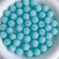 Bubblegum Round Rhinestone Beads 14mm Textured Shimmer 50pcs 35