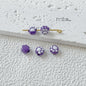 Cat Paw Metal Beads 11mm Glossy Enamel Painted Alloy 10pcs 8
