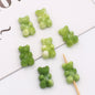 Marble Texture Bear Acrylic Beads 19mm Gradient Mixed 20pcs 3