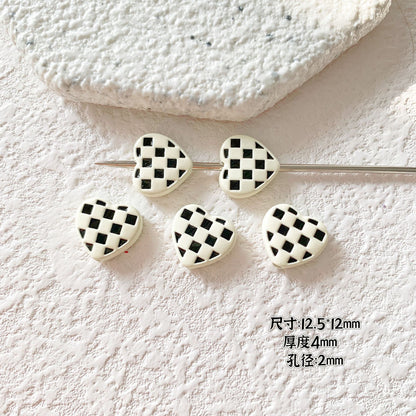 Candy Clown Metal Beads Colorful Painted Alloy 10pcs 18