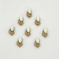 Tulip Metal Beads 14mm Two-Color Baking Painted Alloy 10pcs 16