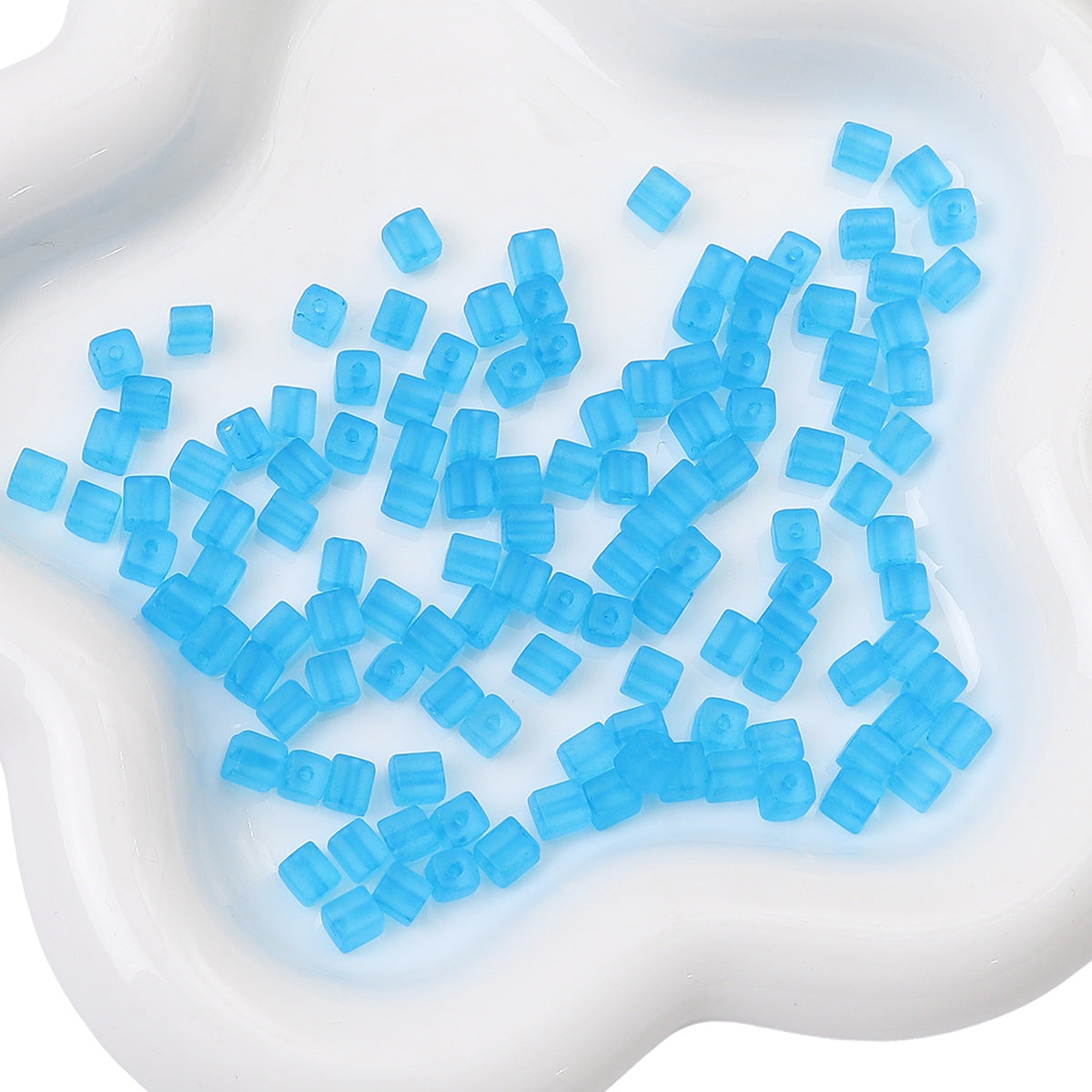 Frosted Sugar Seed Glass Beads 5mm Pastel Mixed Colors 100pcs 19