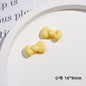 Painted Mini Bow Acrylic Beads 13mm Glossy Mixed Colors 50pcs 6