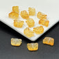 Bear Shape Transparent Glass Beads 14mm Colorful Mix 100pcs 10