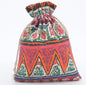 Cotton Linen Drawstring Pouches 10x14cm Animal and Botanical Prints 2pcs 10