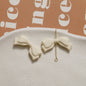 Rubberized Spray Painted Sweet Bow Acrylic Beads 13x29mm 2pcs 11