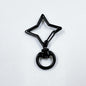 Zinc Alloy Colorful Four Pointed Star Swivel Buckle Keychain Clasps 20pcs 7